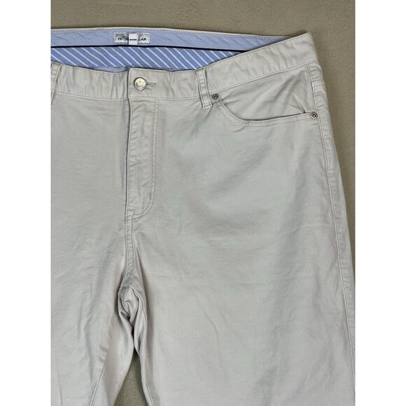 Peter Millar Pants Mens 40 Beige Crown Vintage Canvas 5 Pockets Chino Pant - Picture 2 of 13